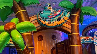 Do The Beach Inflatable Adventure Park Northport Florida Review  Fun Indoor Play #play #inflatable