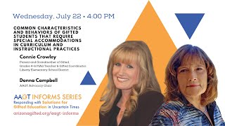 AAGT Informs Series - Common Characteristics and Behaviors of Gifted Student