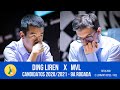 7 LANCES BRILHANTES para SOBREVIVER - Ding Liren x MVL - Torneio de Candidatos 2020/2021 - 9a rodada