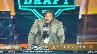 The Browns draft Anthony Schwartz at #91
