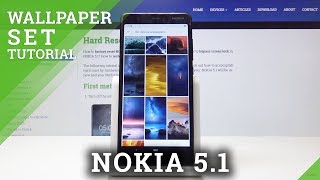How Change Wallpaper in NOKIA 5.1 - Desktop Set Up screenshot 3