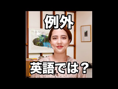 【例外  英語では？】「動画で観る！聴く！英語辞書動画」