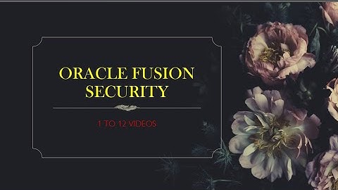 Class8 Oracle Fusion Cloud Security June19th 2024 mp4