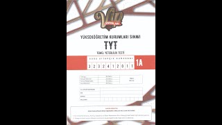 Vi̇p Yayinlari 1 Nolu Tyt Deneme Sinavi Soru Çözümleri̇ 11 09 2023