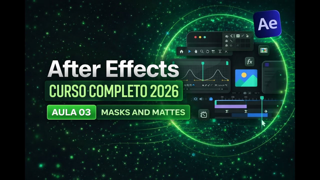 MASKS and MATTES I Curso Completo de After Effects 2026 I Aula 03