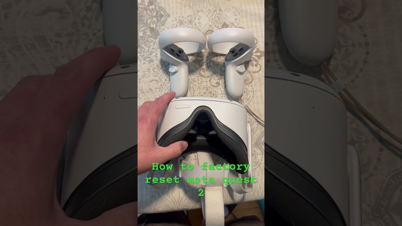 How To Factory Reset An Oculus Meta Quest 2 Metaquest2 Hack Hacks Tips Tricks
