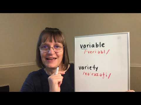 How to Pronounce Variable and Variety (Free American Accent Training Word of the Day)