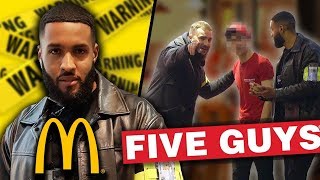 Fake Security Prank At McDonalds & Five Guys!