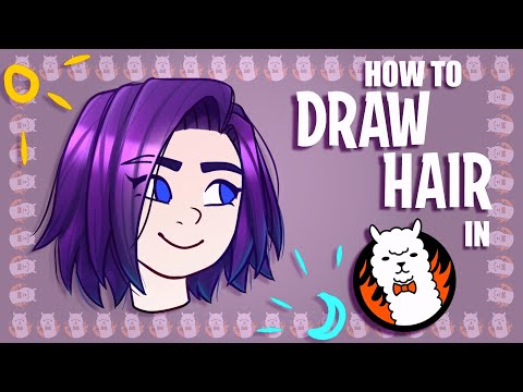 Bardzo Chaotic Hair Tutorial (FireAlpaca)