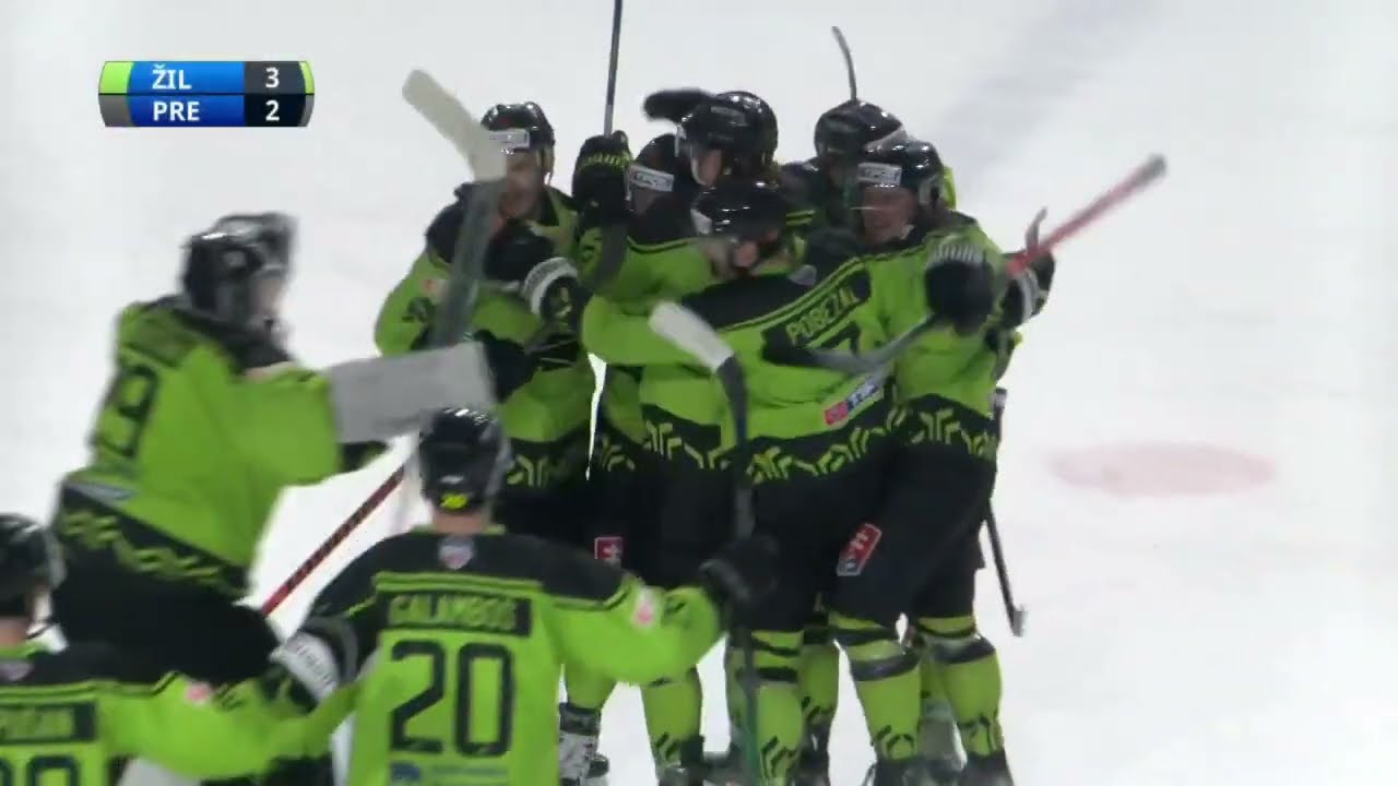 21. kolo  Vlci Žilina - HC Prešov 3:2sn  (HIGHLIGHTY)