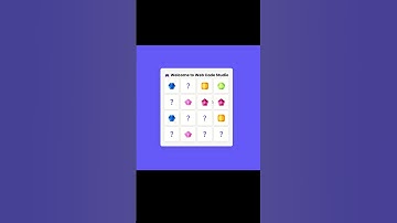 🔥 Memory Card Game using HTML, CSS & JavaScript | Web Code Studio #shorts
