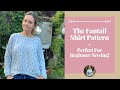 The Fantail Shirt - Easy Beginner Sewing Pattern Sew & Tell Vlog