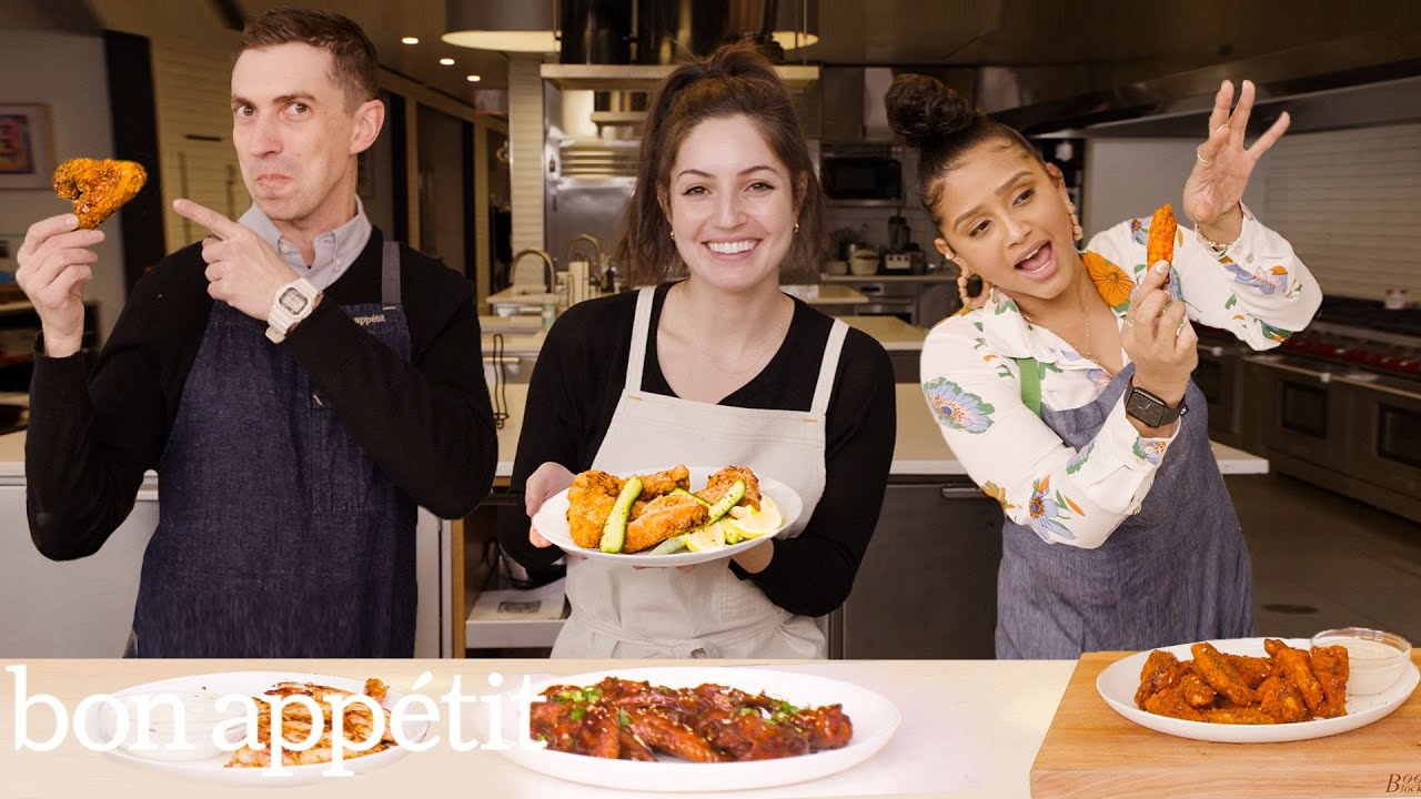 Pro Chefs Make Chicken Wings 7 Ways   Test Kitchen Talks   Bon Apptit