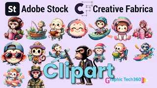 How to Earn from Adobe Stock Creative Fabrica, Etsy | AI Side Hustle, Selling Clipart