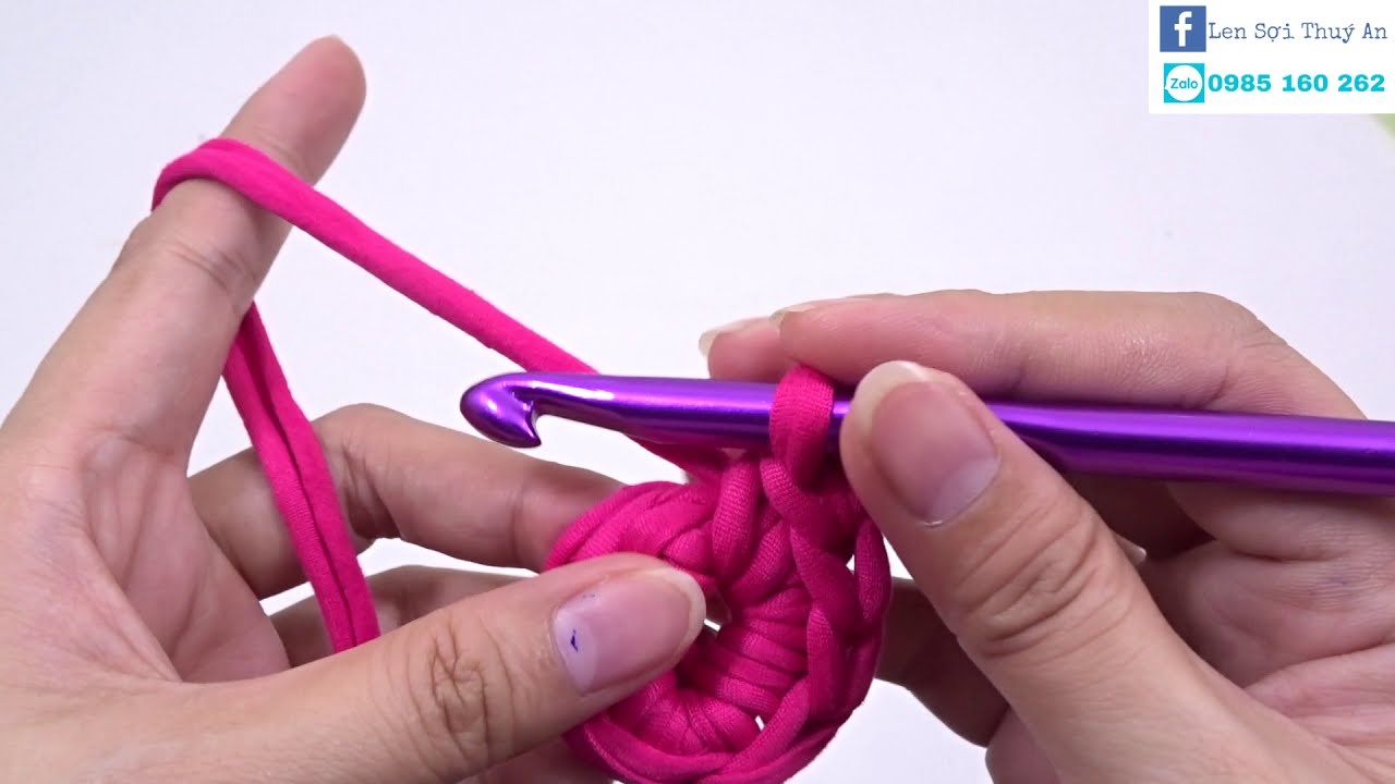 Học Móc Len Cơ Bản- cách móc vòng tròn ma thuật