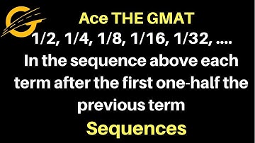 In the sequence above each term after the first one half the previous term