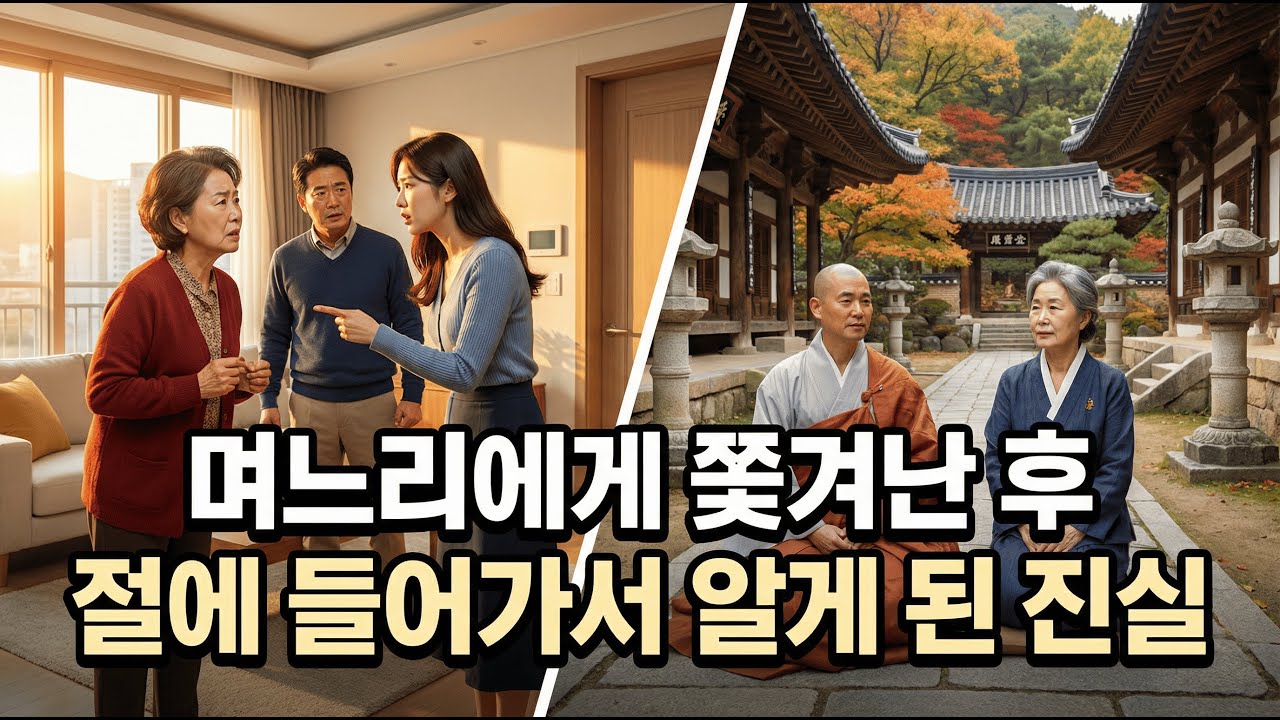 며느리에게 쫓겨나 절에서 깨달음을 얻고, 며느리를 용서한 할머니 | 깨달음 | 법문 | 인생 이야기 | 인연 | 부처님 말씀 | 깨달음 | 불교 이야기 | 행복 | 불교