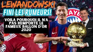 Football-Ballon d'or 2020: Voila Pourquoi Robert Lewandowski n'a pas remporté le Ballon d'or 2020??