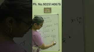 DIFFERENT FORMULAS-STANDARD DEVIATION -STATISTICS-UG TRB-MATHS -ONLINE CLASS  #ugtrb #ugtrbmaths