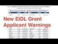 New EIDL Grant Warnings to Keep in Mind