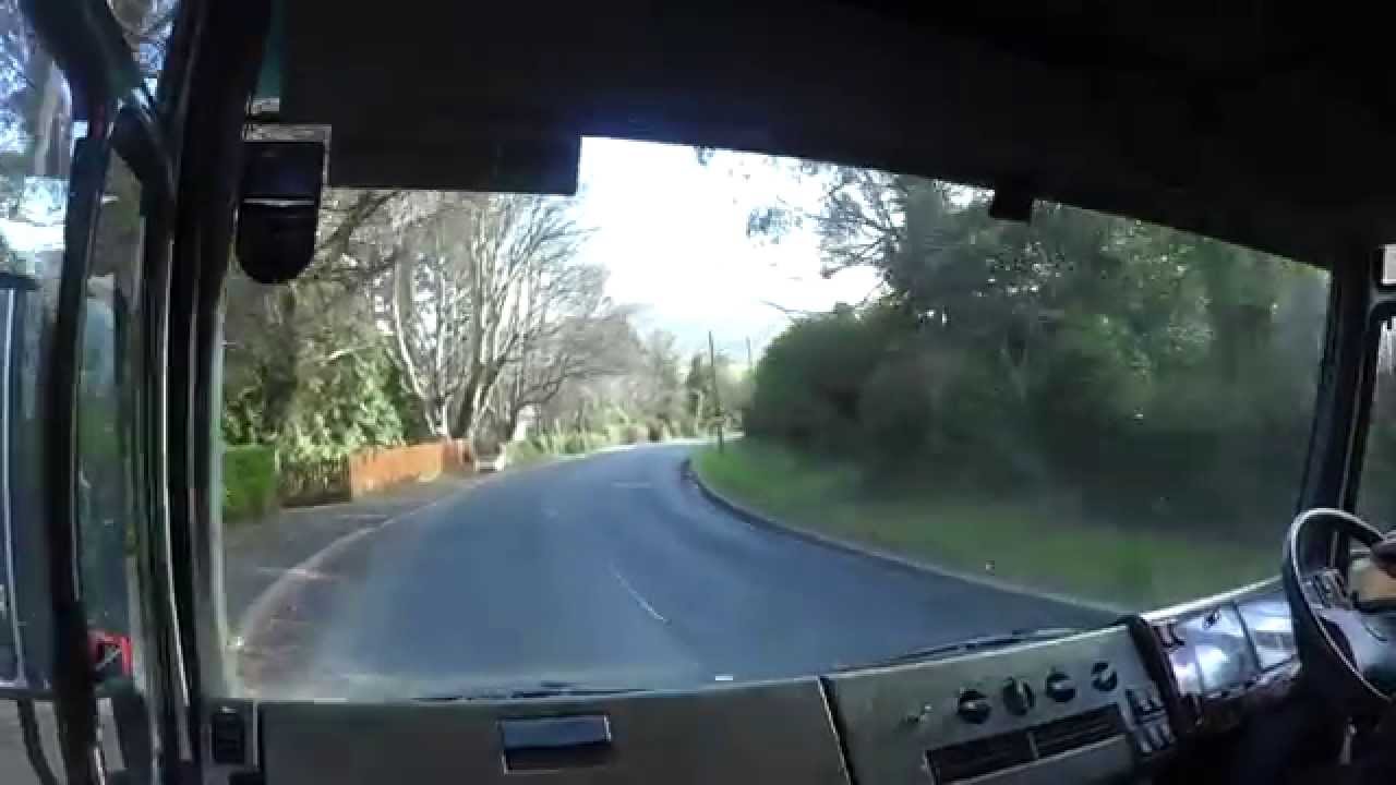 Driving on the Irish countryside on the Coach of Avoca Wicklow Day Tour