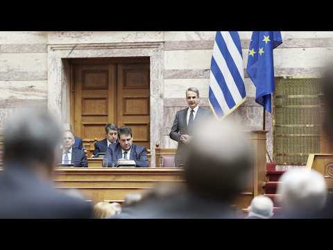 Δευτερολογία του Πρωθυπουργού Κυριάκου Μητσοτάκη στη Βουλή