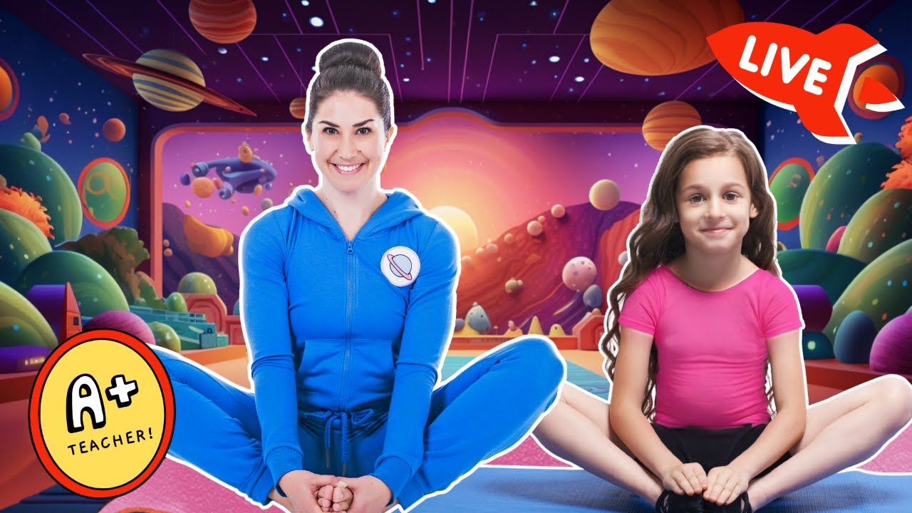 Superhero Kids Yoga in Space - Live! 🔴