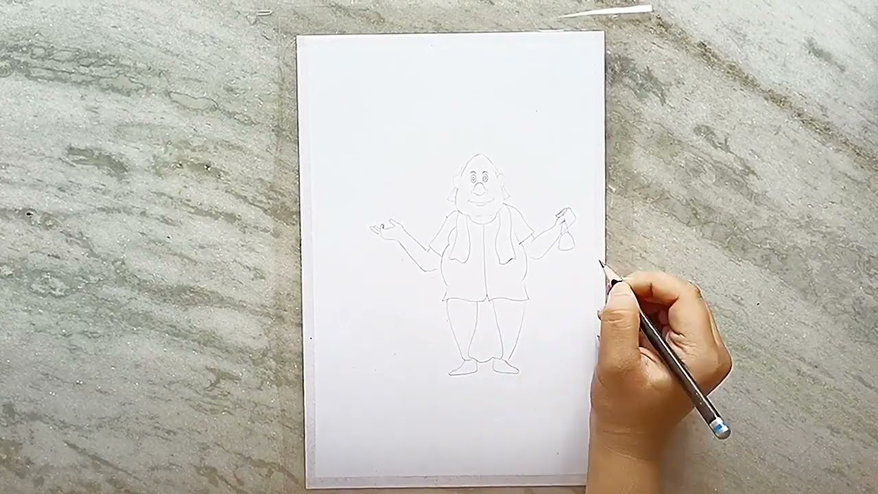 How to draw Gopal Bhar, Gopal Bhar Drawing | Outline tutorial | Part 1