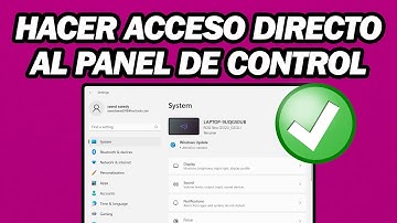 Cómo Hacer Un Acceso Directo En El Escritorio Del Panel De Control En Windows 11 | Rápido y Fácil