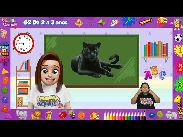 APRENDENDO AS CORES - PRETO - EDUCAÇÃO INFANTIL - LIBRAS E AUDIODESCRIÇÃO
