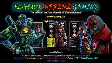 Season 13 Apex Predator Could Not 3rd Party Us