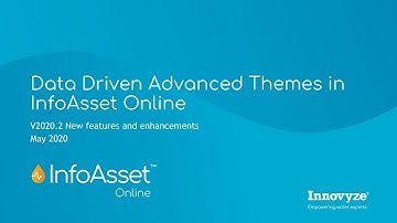 InfoAsset Online - Data Driven Advanced Themes | Innovyze 2020