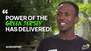 Green Jersey winner Biniam Girmay reflects on HISTORIC Tour de France 2024 🚴‍♂️ 🇫🇷 screenshot 5