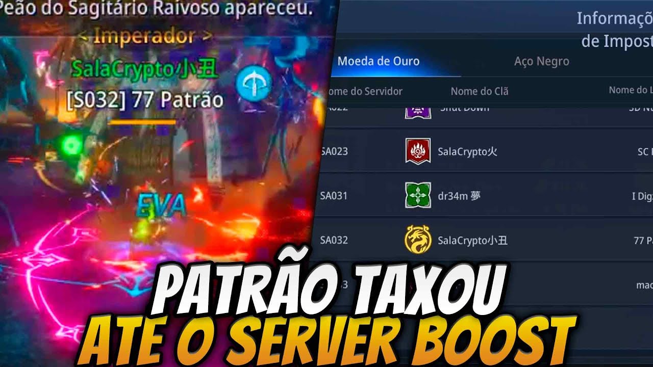 PATRÃO NÃO PERDOOU NEM O SERVER BOOST 😹 | MIR4