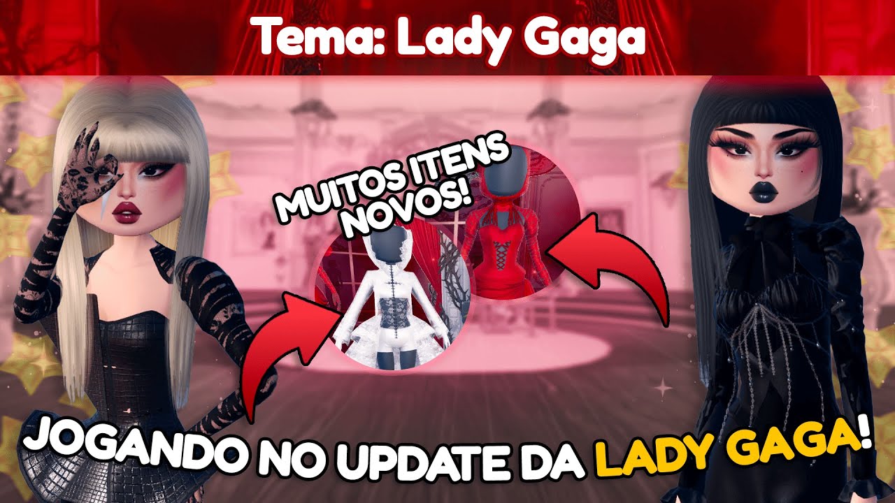 Jogando no NOVO UPDATE DA LADY GAGA no DRESS TO IMPRESS!
