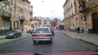 Вулицями Львова на авто #1 Тролейбусна - Орлика