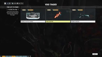 Warframe Void Trader 1/23/2015