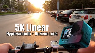 GoPro Hero 9 5K Linear Horizon Level - Ride Along Fiido eBike RAW