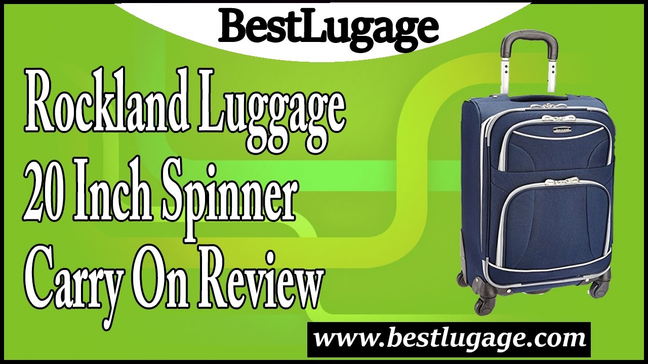 Rockland Luggage 20 Inch Spinner Carry On Review YouTube