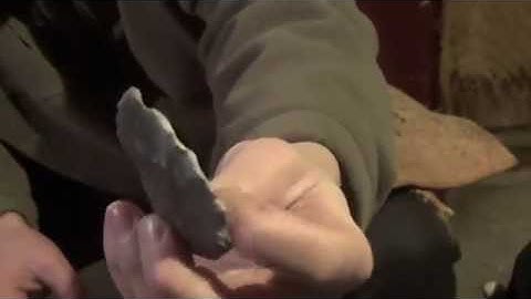 Georgetown biface to preform   using direct percussion