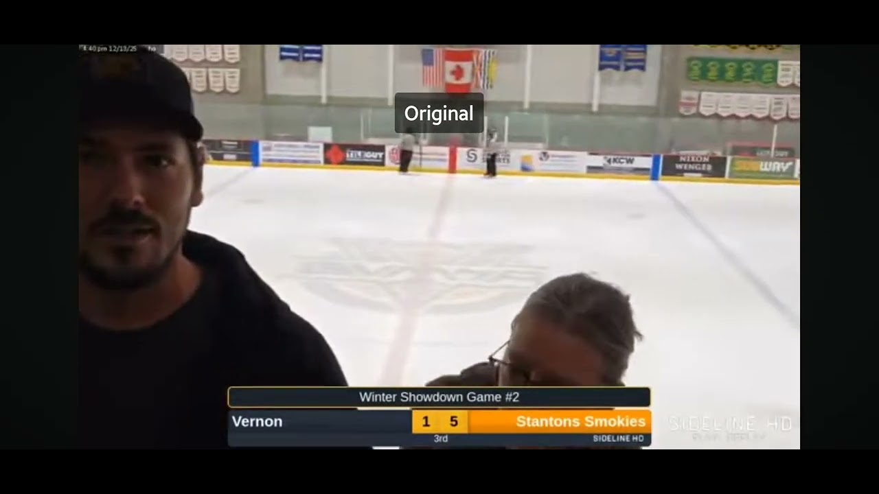 CRASH OUT!! @ U18 house league hockey tourney. 