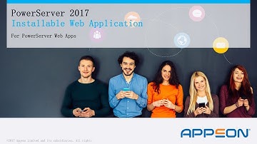 PowerServer 2017 Installable Web Application