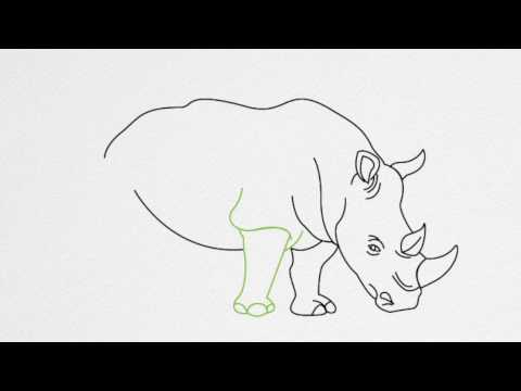 How To Draw A Rhino Face - alter playground