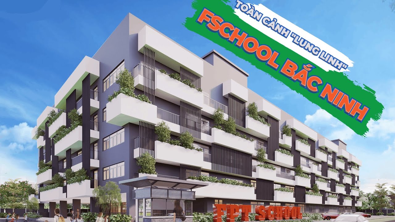 Phối cảnh 3D Trường Phổ thông Liên cấp FPT Bắc Ninh