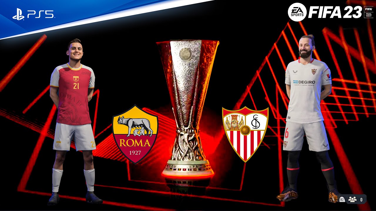 FIFA 23 - Roma vs Sevilla - UEFA Europa League Final 22/23 | PS5™ Gameplay [4K60]
