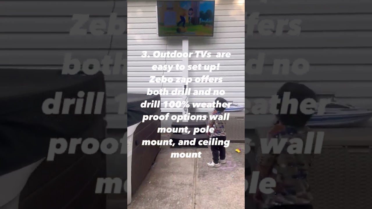 Zebozap OUTDOOR Full Motion TV Mount Review | Backyard Installation & Test