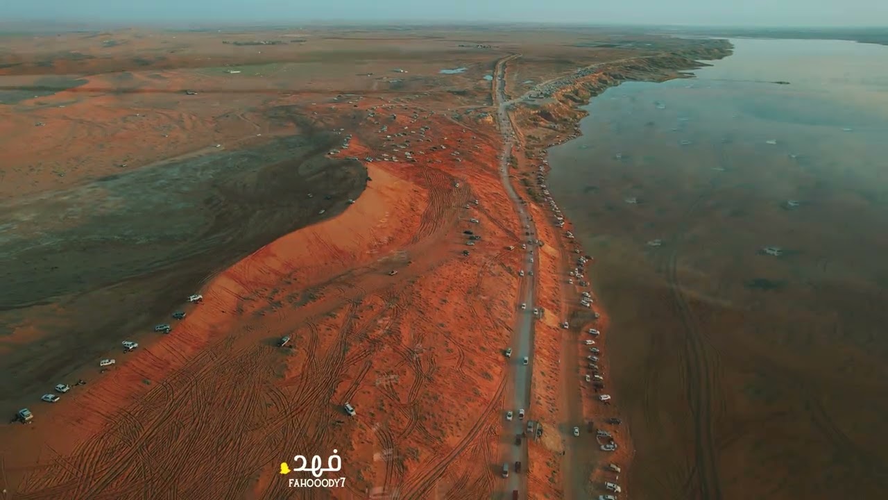 بحيرة العوشزية شرق عنيزة الاثنين ١٤٤٧/٧/٣ #امطار#سيول_القصيم #سيول_امطار