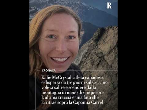 Video Atleta canadese dispersa da tre giorni sul Cervino