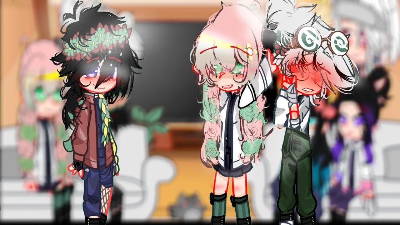 Hashiras reaccionan a giyuu random gacha tikt tok/hashiras react' to  giyuu random gacha tikt tok