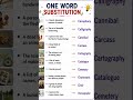 One word Substitution ✨️ 💫 | Vocabulary